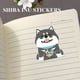 thumbnail image 5 of Lindo Perro Shiba Inu Pegatina 30 pegatinas de perro Shiba Inu, manual creativo, pegatinas Kawaii DIY (negro) Ndcxsfigh Libre de BPA, 5 of 7