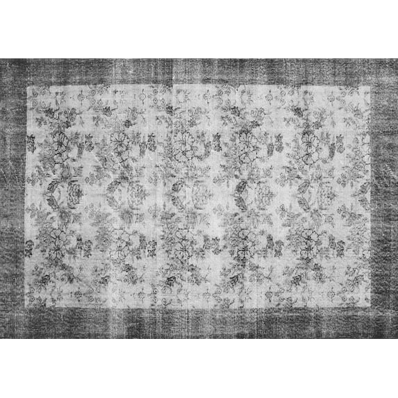 Ahgly Company Indoor Rectangle Persian Gray Traditional Area Rugs, 8' x 12'