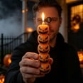 thumbnail image 4 of AHGQT Gothic Halloween Dinner Candle Set, Mini Skull Pumpkin Stacked & Witch Finger Spooky Candles, Festive Party Decor, Basket Stuffers & Fall Holiday Gifts, Chamomile Fragrance, 4 of 9