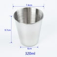 thumbnail image 2 of Allume Gobelet en Acier Inoxydable Incassable pour Bière Cola Milkshake 320ml, 2 of 13