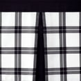 thumbnail image 3 of Achim Tate Plaid Light Filtering Curtain Valance, Black, 56" x 13", 3 of 5
