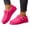 Pink, variant on Womens Winter Flat Snow Boots Anti Slip on Plush Casual Loafers Outdoor Fuzzy Moccasin Low Top Walking Booties Beige 6