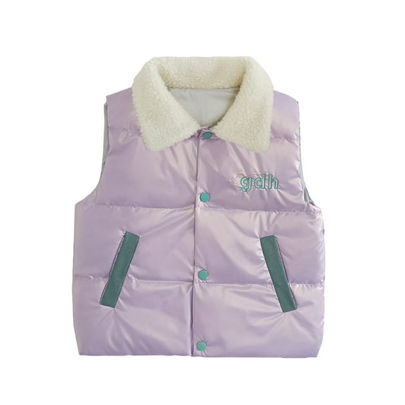 Kids Jackets for Girls Boys Toddler Baby Boys Pattern Cute Duck-down Windproof Keep Warm Vest Coat