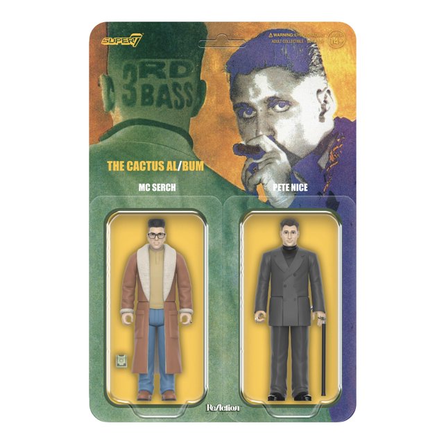 Action Figure Super7 3rd Bass de 3.75 pulgadas con accesorios (paquete de 2)