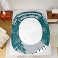 thumbnail image 5 of jejeloiu Green Football City Twin Sheet Sets,Rugby Ball Games Bedding For Boys Teens 3-Piece, 5 of 7