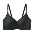 thumbnail image 5 of Jelly bras for women push up Bras for Women Supportive Wireless Push Up Bra Full Coverage No Underwear Seamless Plus Size for Older Women (Black,XXL), 5 of 5