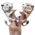 thumbnail image 6 of Untamed Sabre Tooth Tiger by Fingerlings-Silvertooth (Silver)Interactive Collectible Toy-By WowWee, 6 of 8