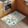 thumbnail image 2 of Entryway Rug 2'x3', Spring Floral Small Rug for Kitchen Bathroom Door Mat Indoor Entrance, Daisy Eucalyptus Leaves Watercolor Rustic Non-Slip Area Rugs Floor Mats Carpet Front Door Rugs, 2 of 8