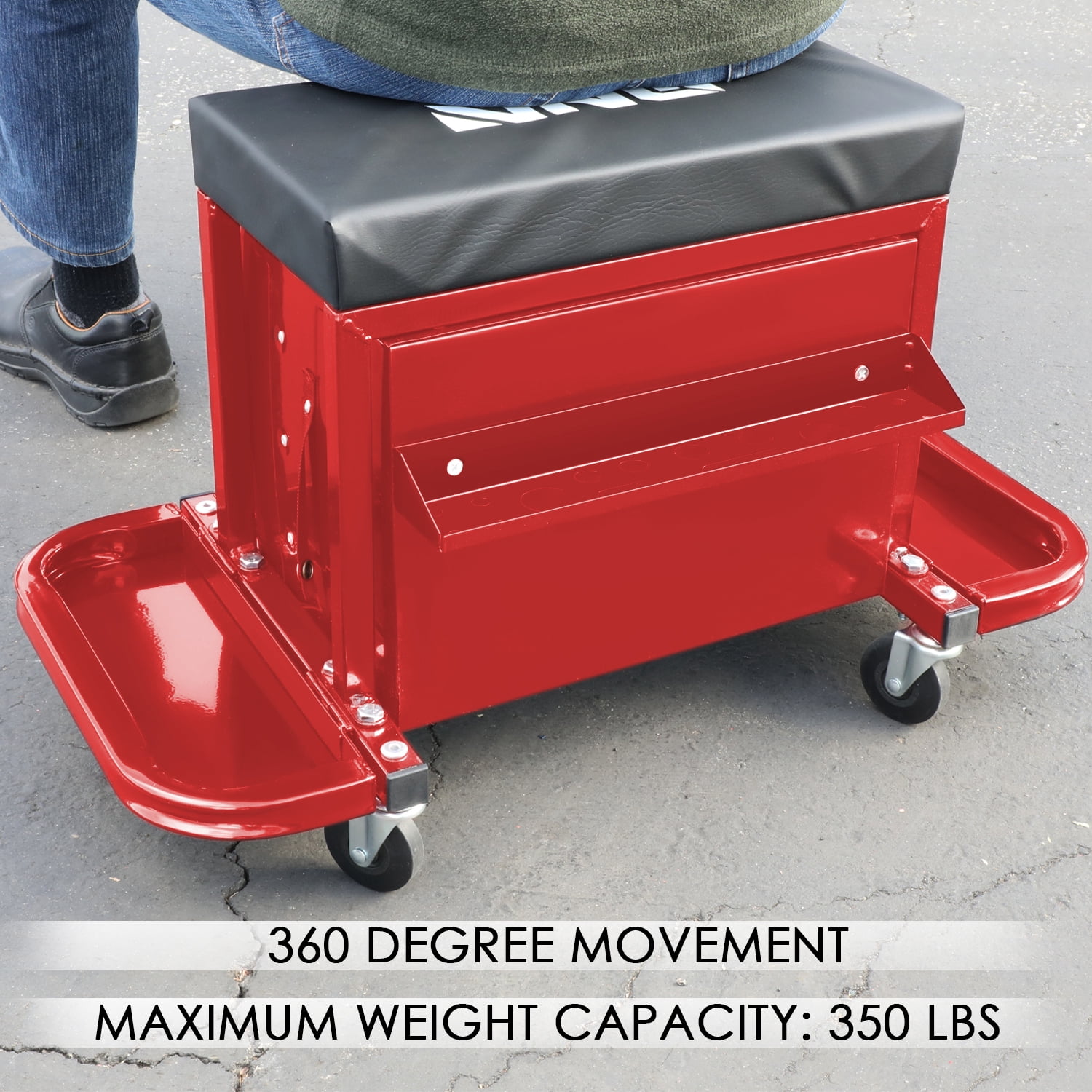 DNA Motoring Tools 00261 Red Tool Chest Rolling Mechanic