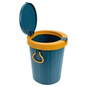 TEHAUX Plastic Garbage Container Set - Space Saving Kitchen Trash Bin Organizer