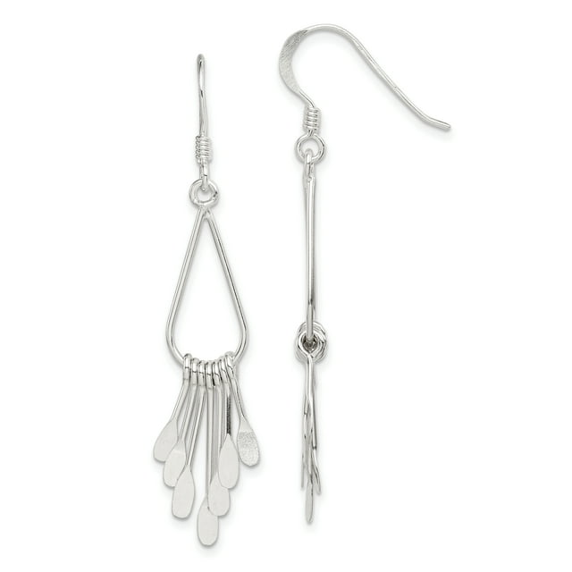925 Sterling Silver Teardrop Drop Dangle Earrings