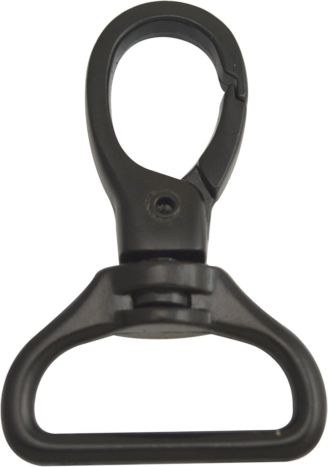 Black 1" Inner Diameter D Ring Buckle Lobster Clasps Swivel Snap Hooks
