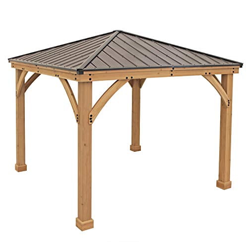 Yardistry 10x10 Meridian Gazebo, Brown