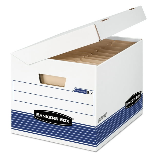 Bankers Box SYSTEMATIC MediumDuty Strength Storage Boxes, Letter/Legal