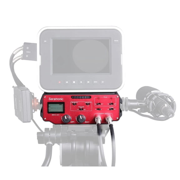 Saramonic BMCC-A01 2 Channel XLR Audio Adapter for BlackMagic Design Camera (Black / Red)