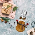 thumbnail image 4 of round Kitchen Tables Set Kitchen Table Set for 4 under 150 Christmas Silverware Holders Cutlery Spoon Folk Bag Utensil Organizer Snowman Santa Tableware Pocket Set Dinner Party Table Setting for 4, 4 of 9