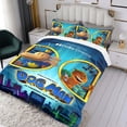 thumbnail image 3 of Perro Hombre Conjunto de sábanas temático, trío de piezas, cómodo y amigable con la piel, diseño único, regalo de decoración para el hogar para familiares, amigos y fans,173cm *218cm, 3 of 6