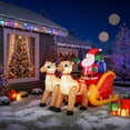 thumbnail image 7 of Yucurem 7.2FT Christmas Inflatables Outdoor Decorations, Blow up Santa Sleigh and Reindeer Inflatable with Built in LED Lights for Garden Lawn Home Holiday Party Decor, 7 of 7