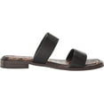 thumbnail image 6 of Sam Edelman Womens Haydee Flat Sandal, Adult, Black Leather, 7.5 M US, 6 of 6