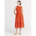 thumbnail image 2 of Free Assembly Women's and Women's Plus Sleeveless Mixy Midi Dress, Sizes XS-4X, 2 of 4