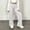 White, variant on Cethrio Girls Athletic Pants Size 14-16, Casual School Running Elastic Waist Straight-leg Pants Gray