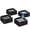 black, variant on Bed Risers 3 inch, Adjustable Furniture Risers 3-6-9 inch, Bed Raisers for College Dorm Bed Sofa Table Couch Chair Blocks Set of 4 Black