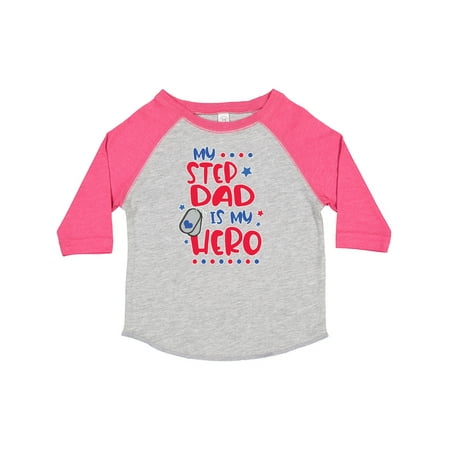 

Inktastic Memorial Day My Step Dad is My Hero Gift Toddler Boy or Toddler Girl T-Shirt