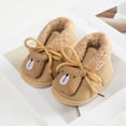 thumbnail image 3 of Unisex Newborn Baby Cotton Booties Non-Slip Sole for Toddler Boys Girls Infant Winter Warm Fleece Cozy Animial Patten Shoes, 3 of 6