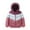 ColorblockDustyPink, variant on HILEELANG Kids Boy Winter Hodded Puffer Color-Block Jackets Coats Light Weight Outerwear Dusty Pink 7-8 Years