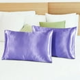thumbnail image 4 of 2-Pack King Size Artificial Silk Pillowcases - Breathable & Dustproof Design, 4 of 8