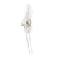 thumbnail image 1 of Flor de rosa artificial floral con cintas para decoración de bodas Blanco, 1 of 9