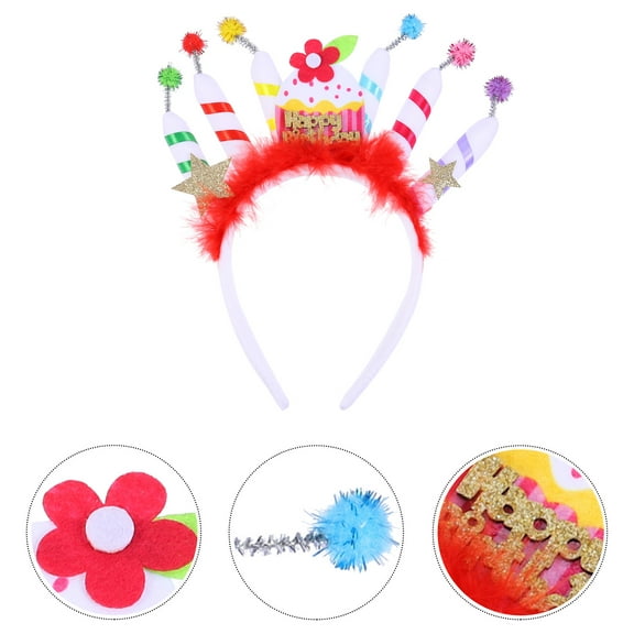 Milisten Photo Prop Headband Cloth Multi 1Pcs Birthday