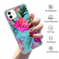 thumbnail image 2 of Water Flower Case for iPhone 11,Aesthetic Colourful Floral Pattern Soft TPU Bumper Case Cover, 2 of 5