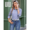 thumbnail image 4 of Zeagoo Button Down Shirts for Women Wrinkle Free Long Sleeve Collared Dress Blouses Casual Work Office Tunics Tops, 4 of 6