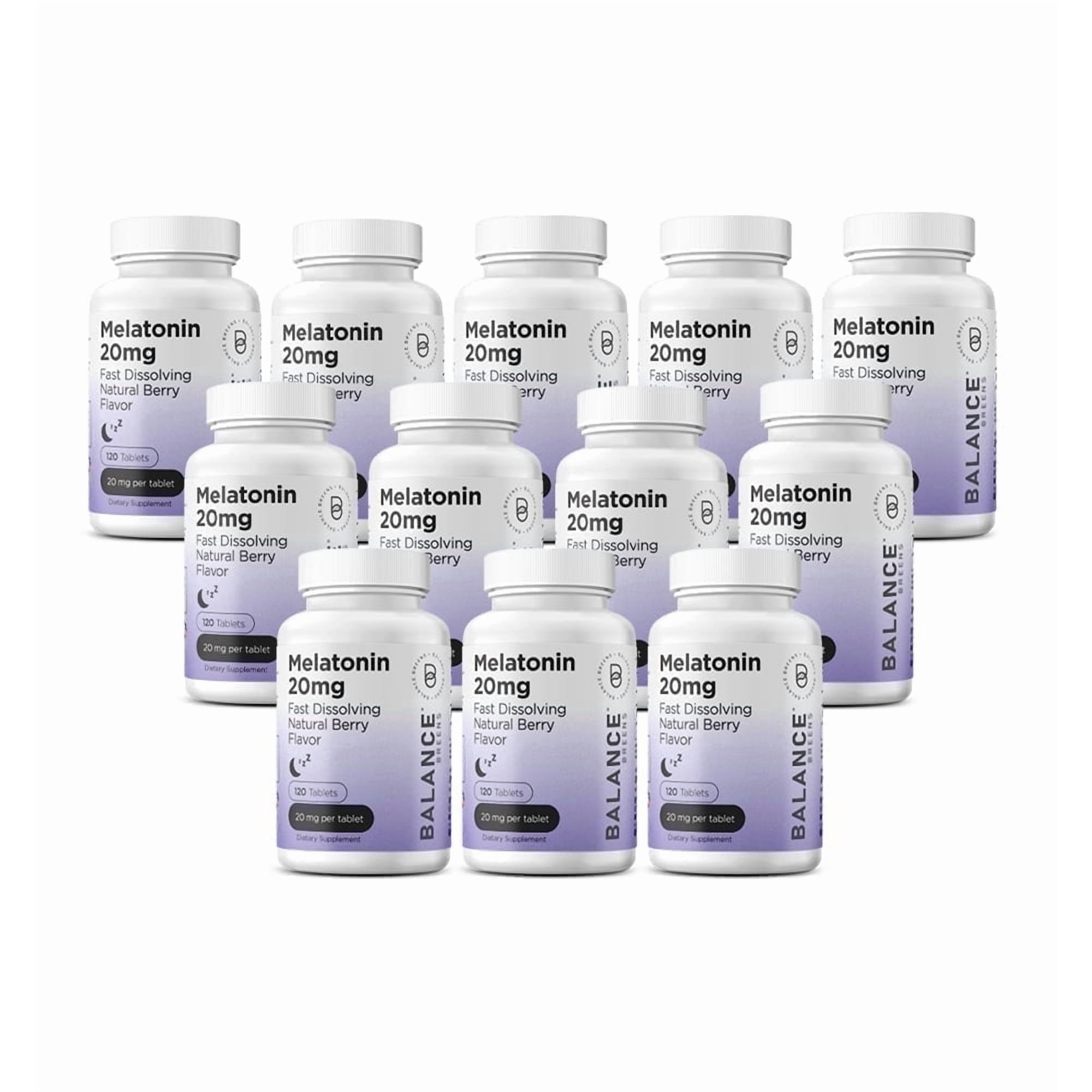 Melatonin 20mg, 120 Tablets - Natural Sleep Aid