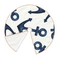 thumbnail image 3 of Balery Navy Blue Anchor Printed Christmas Tree Skirt , Merry Christmas Party Christmas Tree Decoration,Adjustable Tree Skirt-48", 3 of 8
