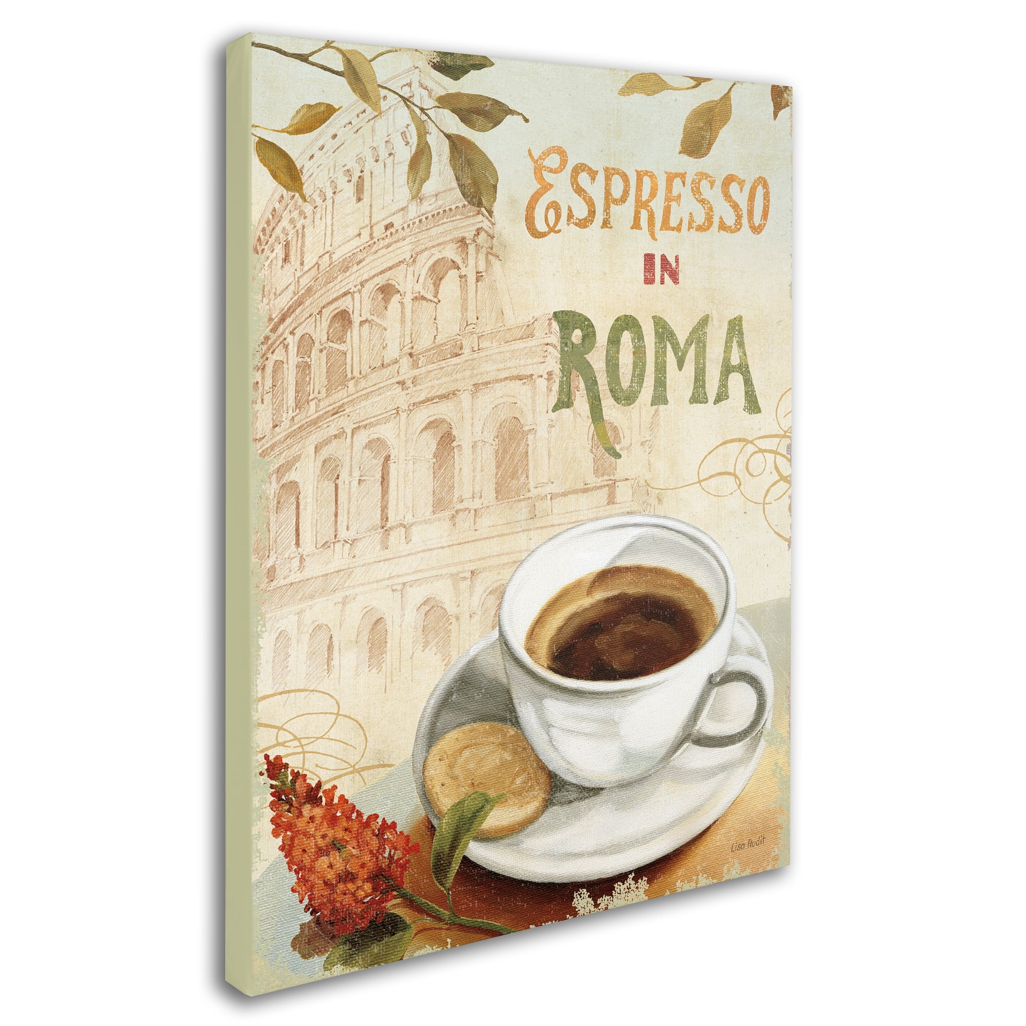 Trademark Fine Art "Cafe in Europe III" Canvas Art by Lisa Audit