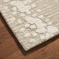 thumbnail image 5 of NICOLE MILLER NEW YORK Mod Weave Abstract Knotted Texture Handcrafted Area Rug, 100% Wool Rug, Taupe, 5'x7’, 5 of 9