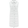 thumbnail image 4 of Womens hooded long winter Vest Sleeveless Hooded Long Puffy Vests Zip Up Quilted Thick Winter Jackets Outerwear with Pockets, 4 of 7