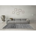 thumbnail image 3 of Ahgly Company Indoor Round Abstract Gray Modern Area Rugs, 6' Round, 3 of 4