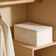 thumbnail image 4 of Caja de almacenamiento plegable de gran capacidad con cremallera | Organizador de armario de tela con tapa | Contenedor plegable para ropa, mantas, juguetes y ropa de cama, 4 of 6