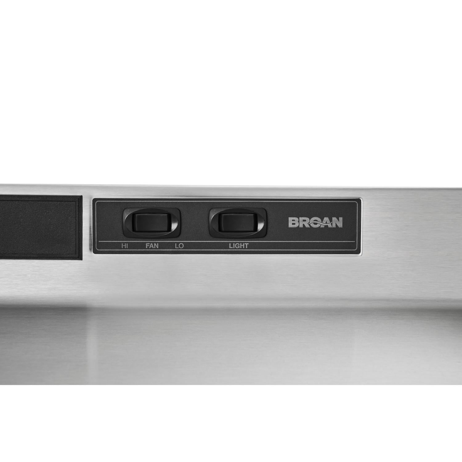 Broan 30" Under Cabinet Convertible Range Hood, Stainless, F403004