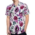 thumbnail image 4 of High Quality Hawaiian Shirts for Men Short Sleeve Aloha Beach Shirt Floral Summer Casual Button Down Shirts Blouses RIG3XT, 4 of 7