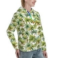thumbnail image 6 of Lsque Green Hawaii Palms Pattern Casual Women's Hoodie,Hooded Sweatshirt with Kangaroo Pocket,Pullover Hoodie with Eye-catching Drawstrings-Small, 6 of 7
