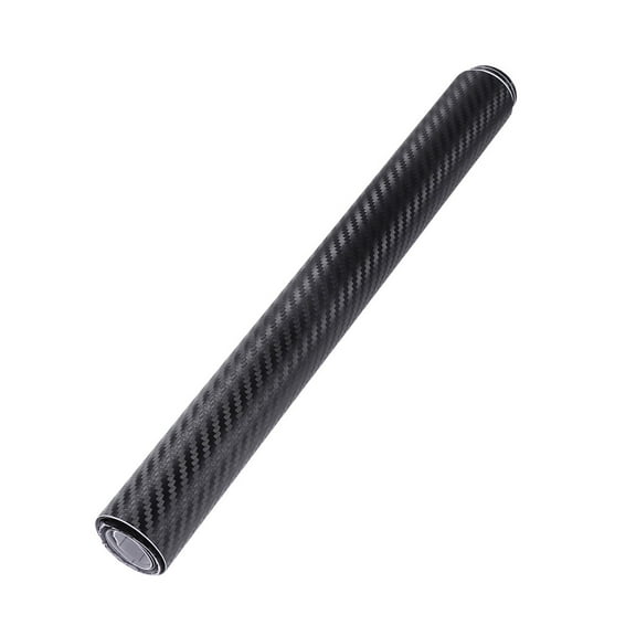 OUNONA Black Carbon Fiber Film Car Wrap Decals Easy Cut and Remove Without Residue