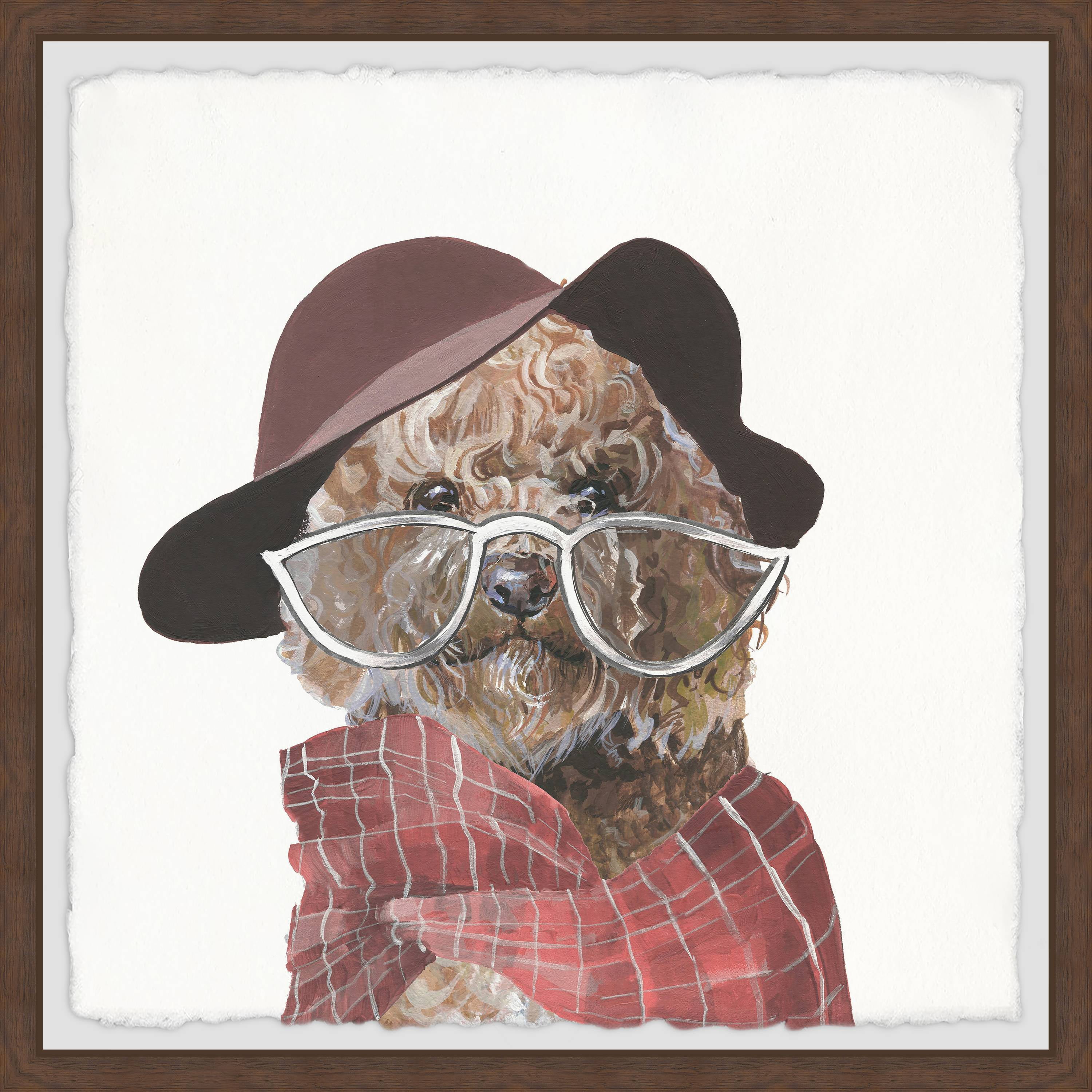 Marmont Hill "Granny Dog" Framed Painting Art Print, 12.00" x 1.50"