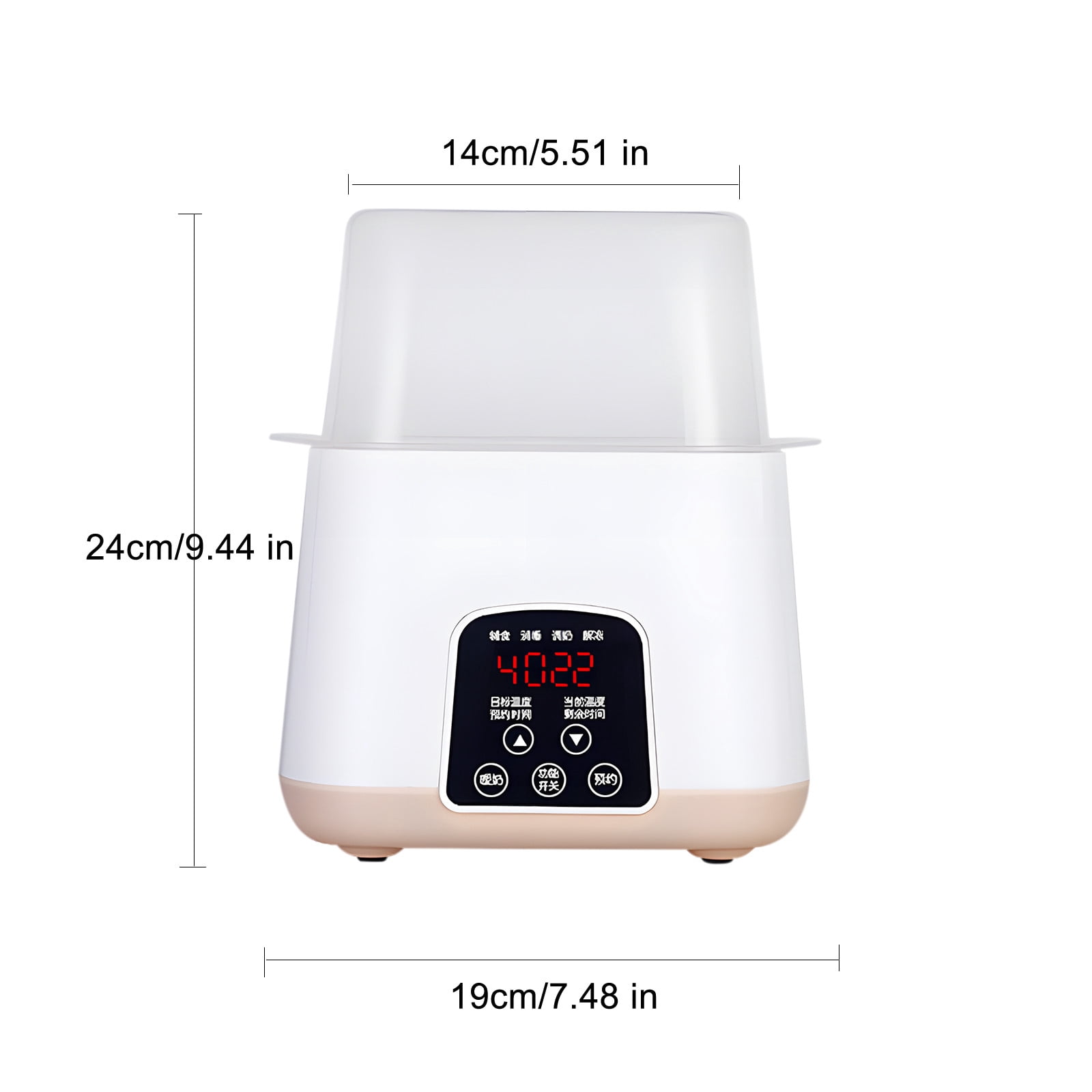 Ovzne Baby Bottle Warmer 9-in-1 Multifuntion Breast Milk Warmer, Fast Baby Food Heater & Defrost Warmer with Timer for Twins, LCD Display Accurate Temperature Adjustment, 26H Constant Mode
