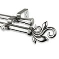 thumbnail image 2 of Central Design 4774-665 0.8125 in. Giles Double Curtain Rod with 66 to 120 in. Extension, Satin Nickel, 2 of 2