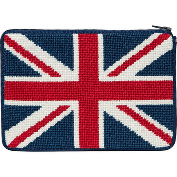 Stitch & Zip Needlepoint Purse/Cosmetic Case Kit - SZ609 British Flag