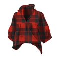 thumbnail image 3 of Endives Womens Casual Shirts 3/4 Sleeve Tops V Neck Stand Collar Blouse Beach Vacation Shirts Spring Outfit, 3 of 6